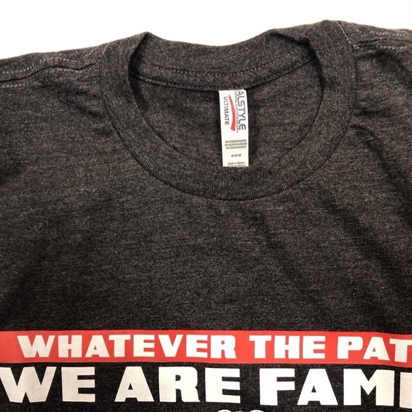 46. Dark Gray T-shirt We are Family-Police-Fire-EMS - Picture 3 of 4